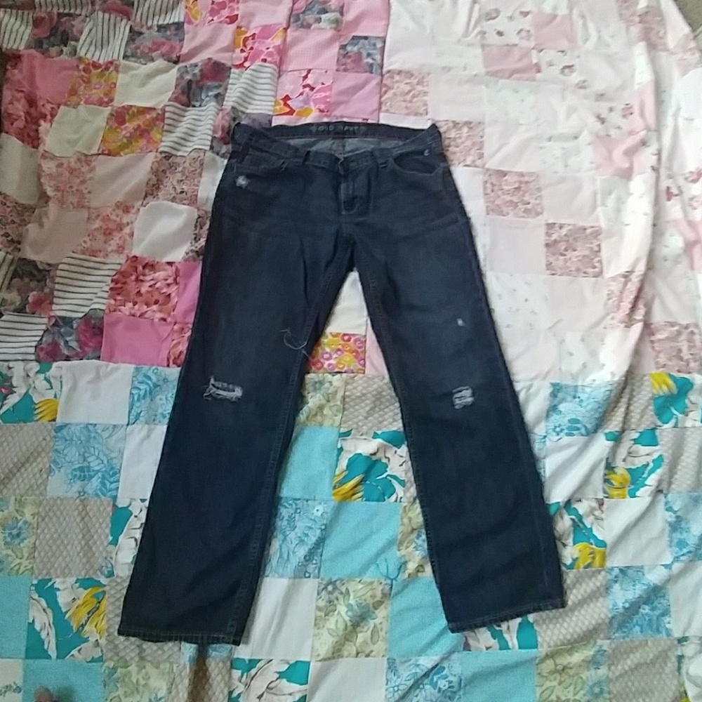 Old Navy bootcut distressed jeans